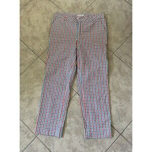 Fairway & Greene Cotton/Spandex Ladies Seersucker Ankle Pants Size 6